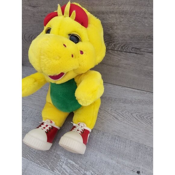 Vintage Barney Friend BJ Plush Dinosaur With Sneakers Stuffed Animal Toy - Picture 6 of 9